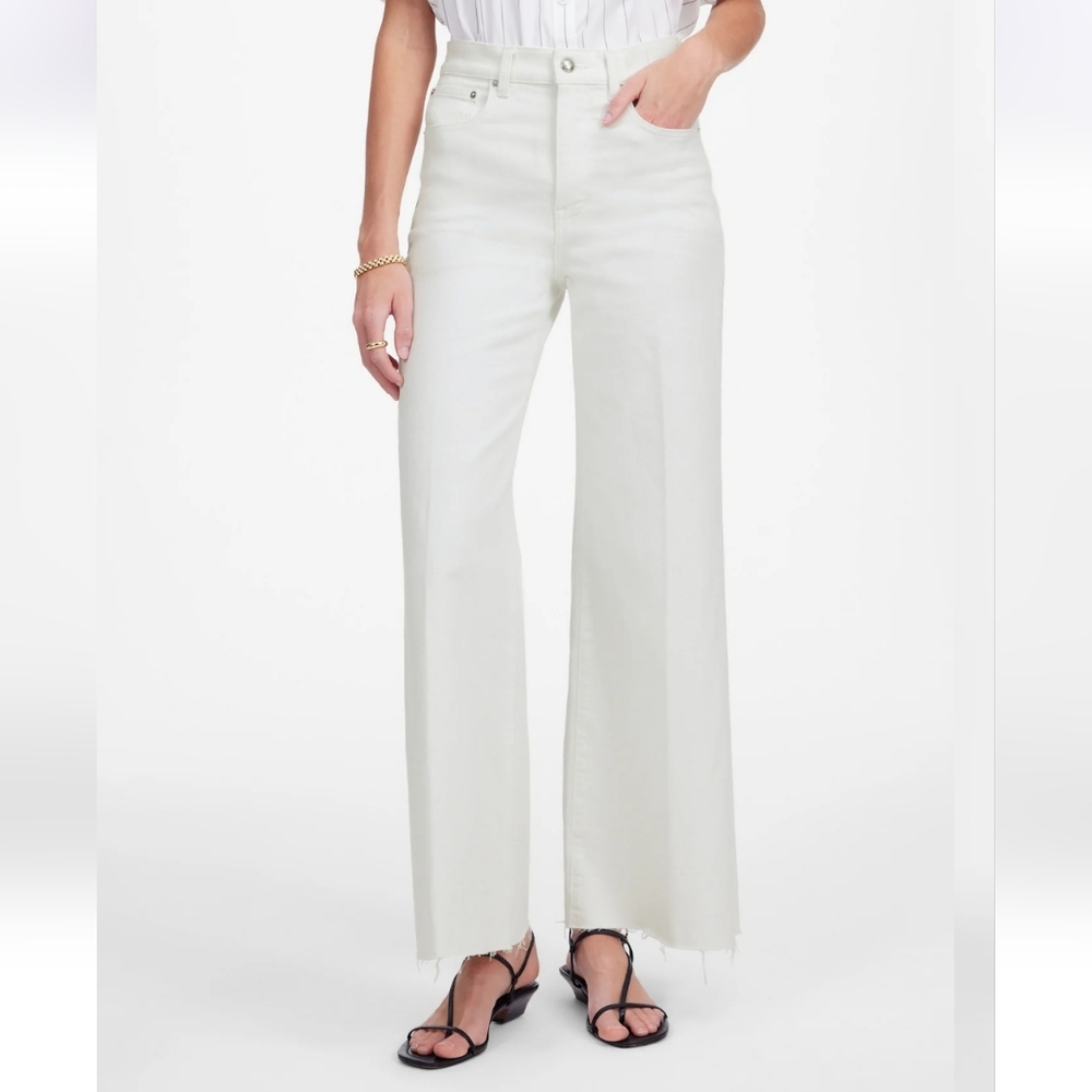 Madewell Flared Wide-Leg Crop Jeans